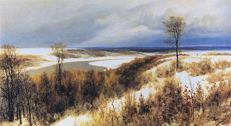 Vasiliy Polenov Early Snow oil painting image